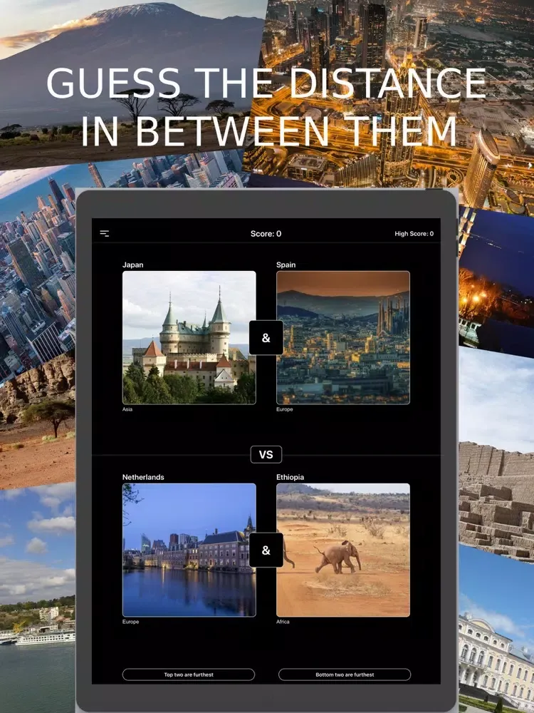 Capturas de tela do The closest or furthest game iPad 