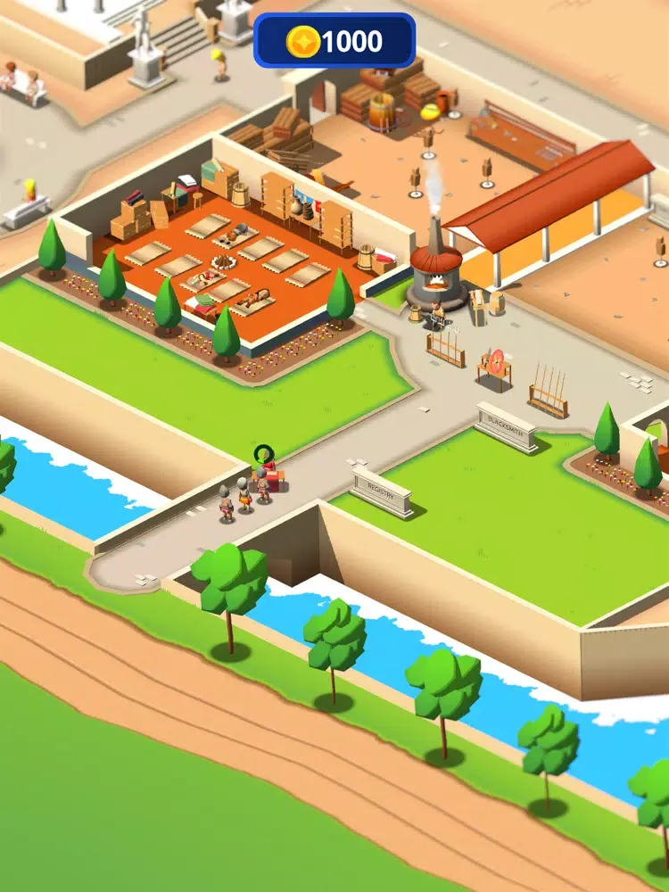 Tangkapan layar Gladiator Training Tycoon iPad 