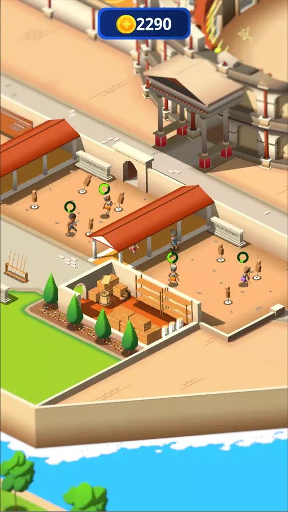 Tangkapan layar Gladiator Training Tycoon