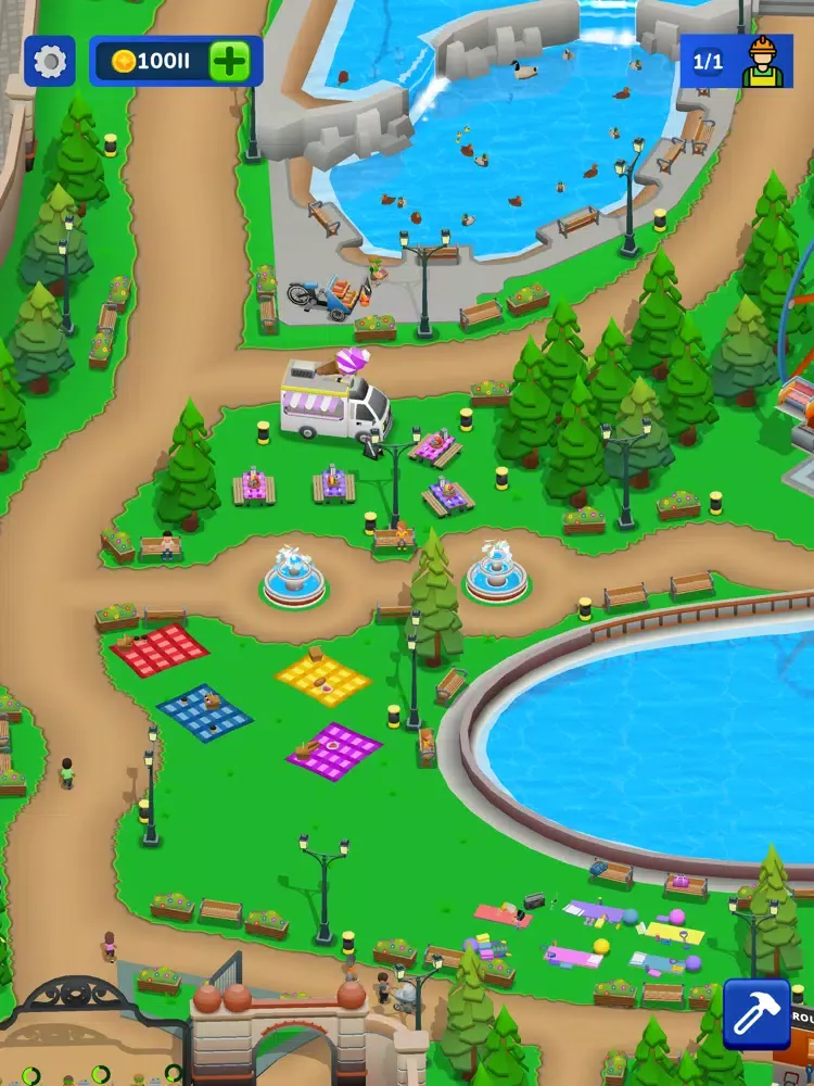 Park Tycoon iPad  स्क्रीनशॉट