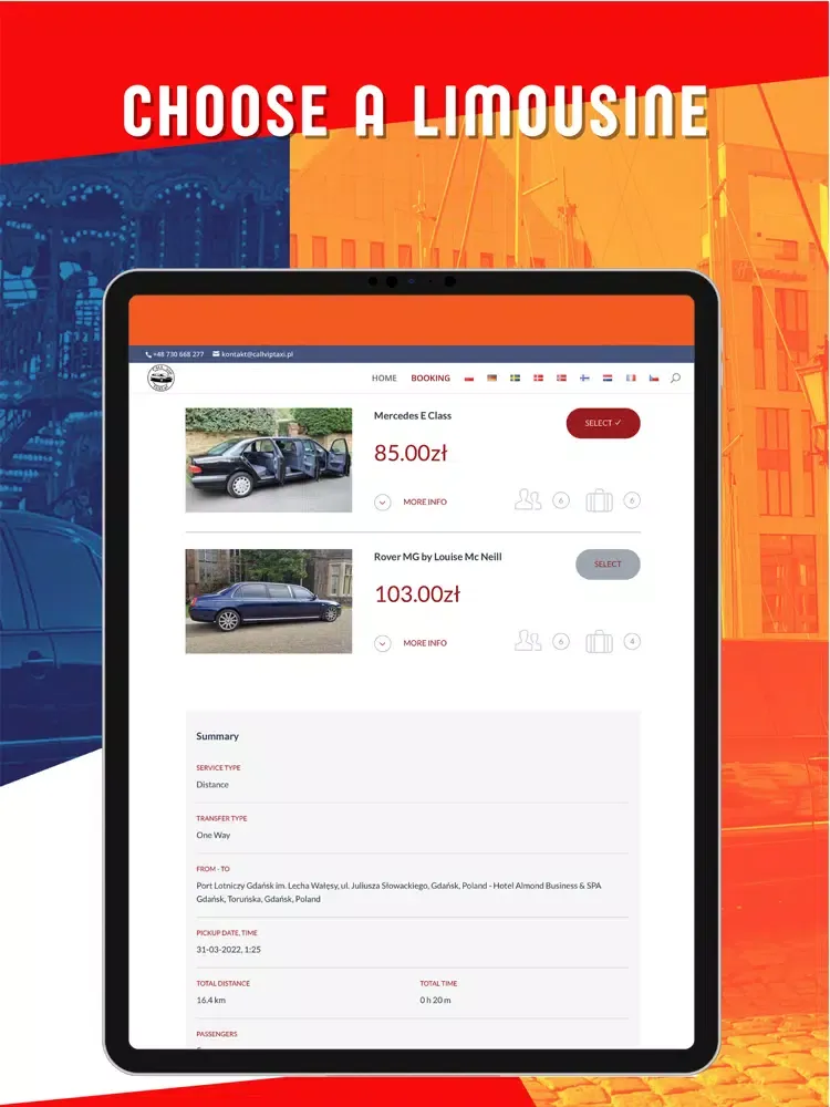 Скриншоты Call VIP Taxi iPad 