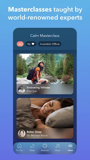 Tangkapan skrin Calm - Sleep, Meditate, Relax
