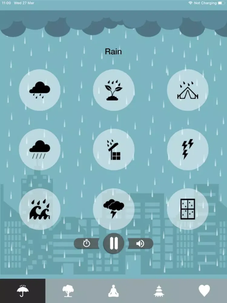 Ảnh chụp màn hình của CALM MUSIC - Sounds to Relax iPad 