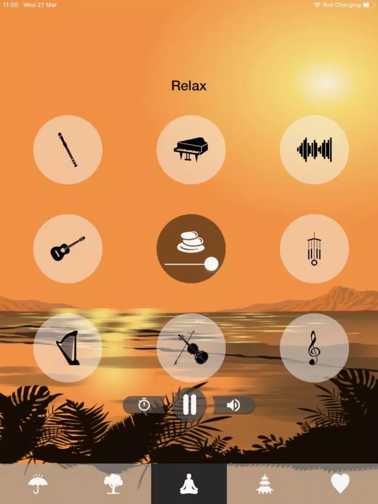 Ảnh chụp màn hình của CALM MUSIC - Sounds to Relax iPad 