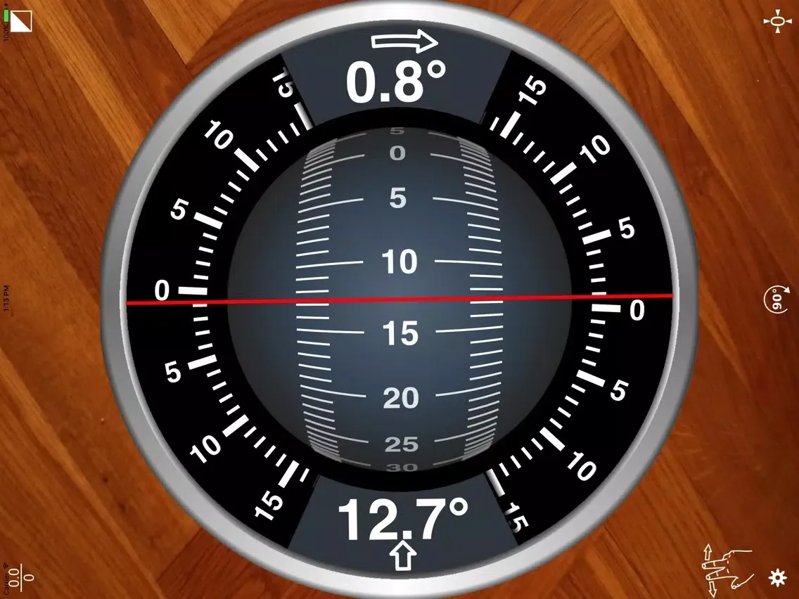 Rotating Sphere Clinometer iPad 应用截图