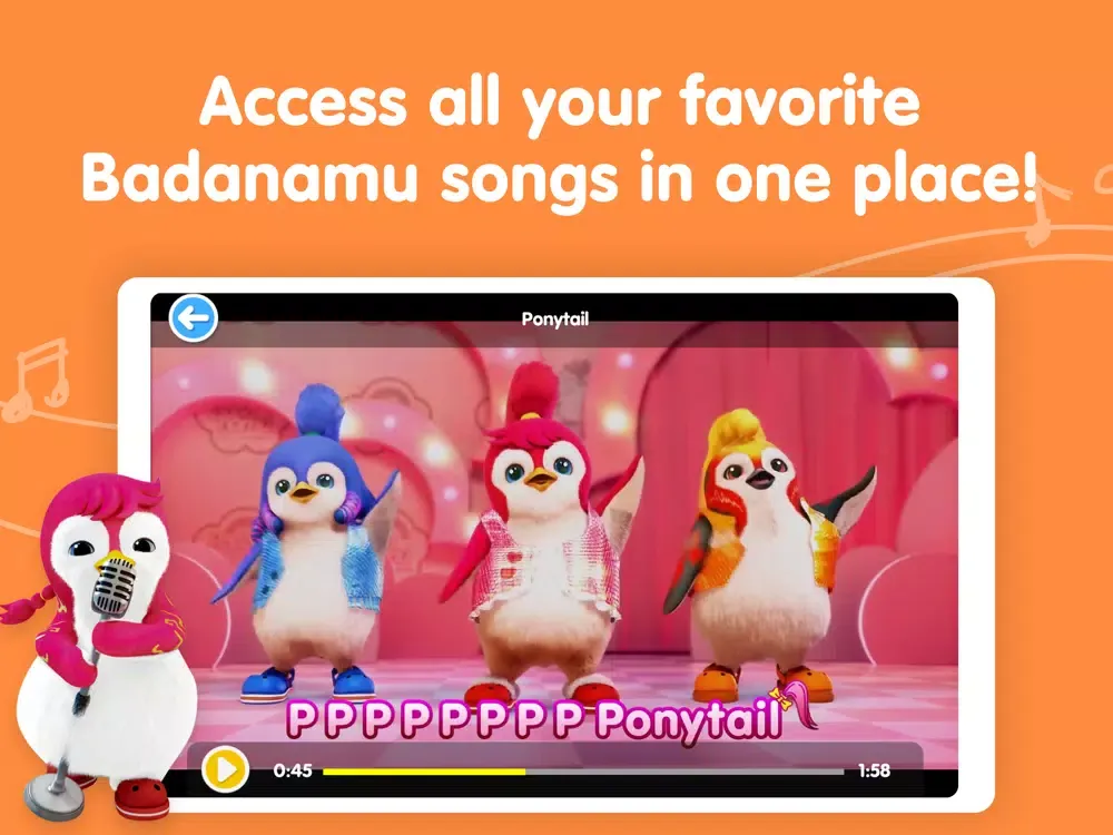 ภาพหน้าจอของ Badanamu: Songs iPad 