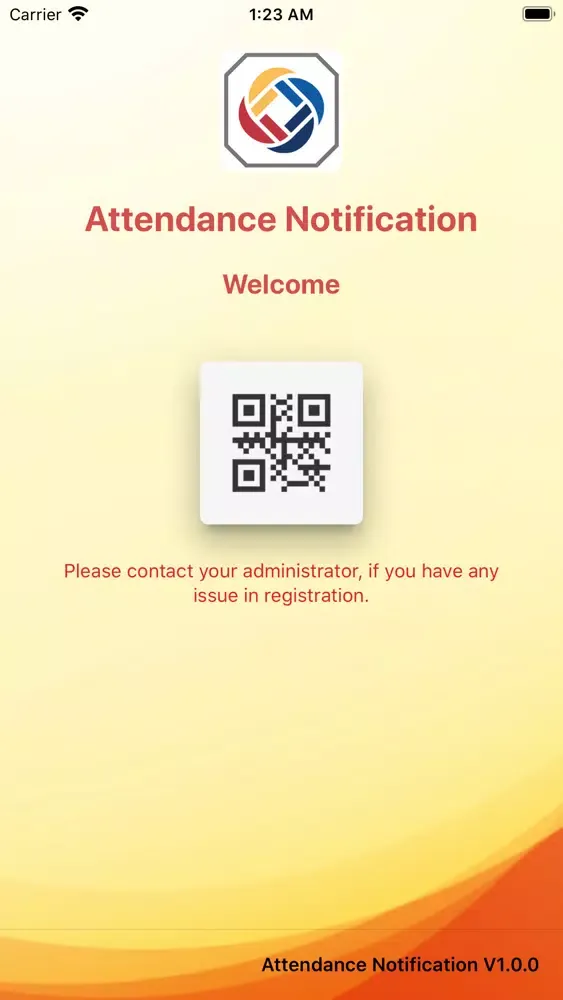 Tangkapan layar Attendance Notification