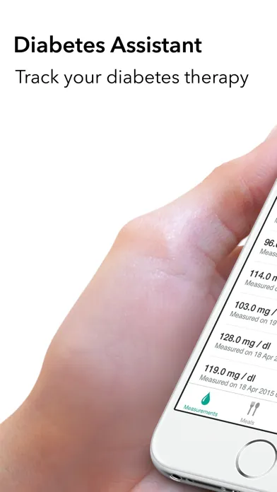 Tangkapan skrin Diabetes App •