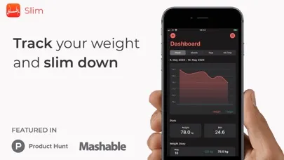 Ảnh chụp màn hình của Slim - weight and BMI tracker