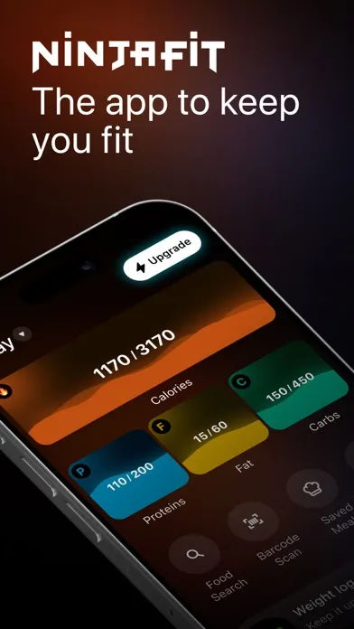 Ảnh chụp màn hình của Ninja Fit: Food & Diet tracker