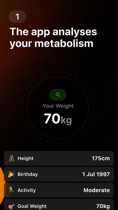 Ảnh chụp màn hình của Ninja Fit: Food & Diet tracker