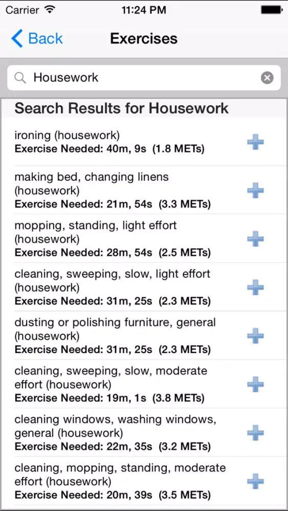 How Much Exercise Calorie Calculator - Exercise Needed for a Given Calories Burned Screenshots