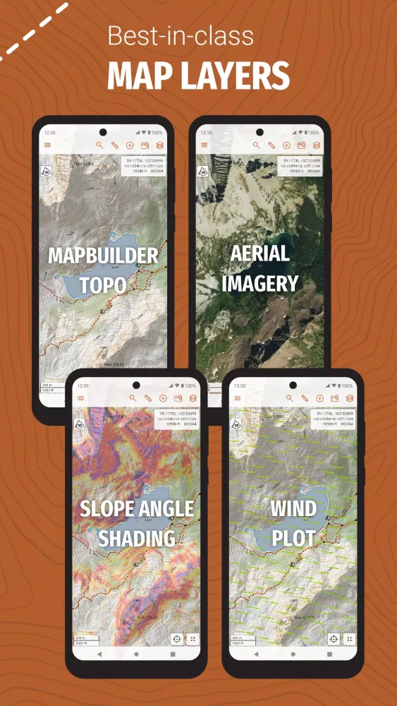 Capturas de pantalla de CalTopo