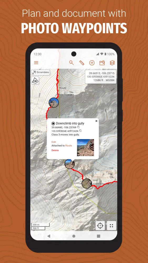 Capturas de pantalla de CalTopo