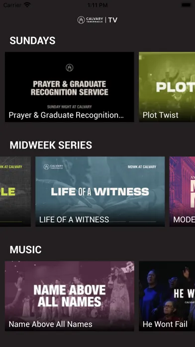 Calvary Tabernacle TV Screenshots