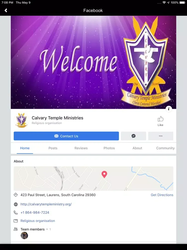 Calvary Temple Ministries iPad  स्क्रीनशॉट
