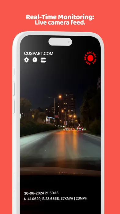 Cuspart: Dash Cam Lite Ekran Görüntüleri