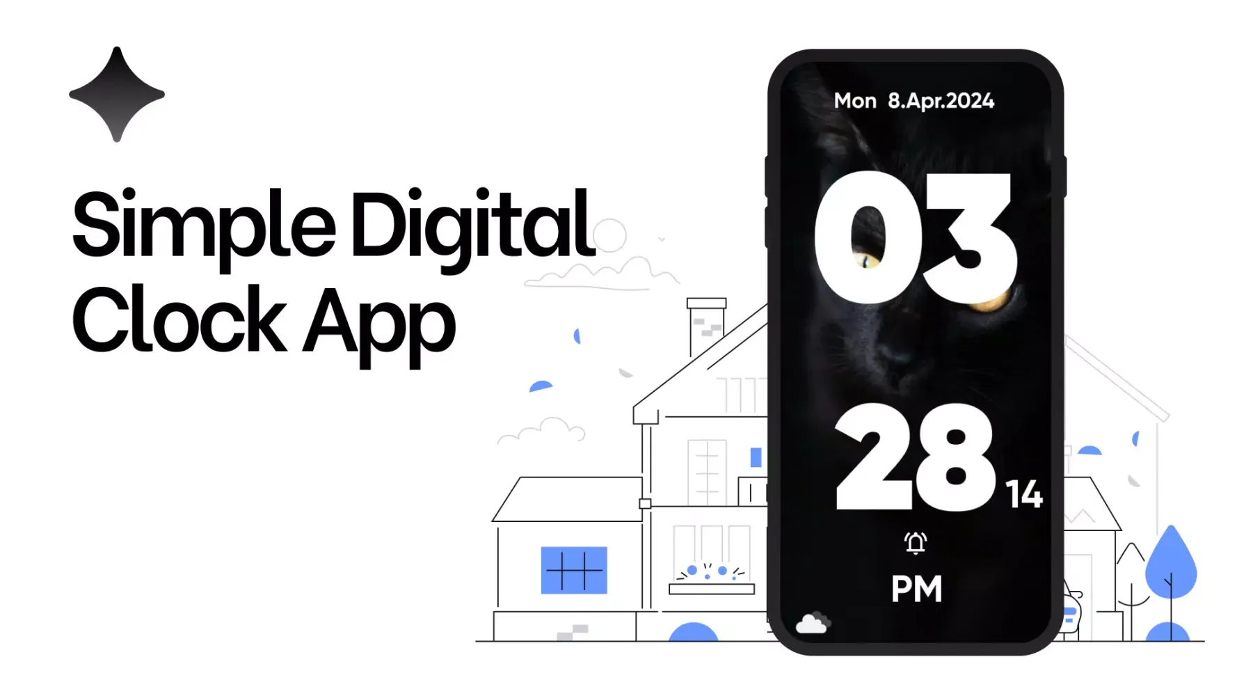 Huge Digital Clock Widget স্ক্রিনশট