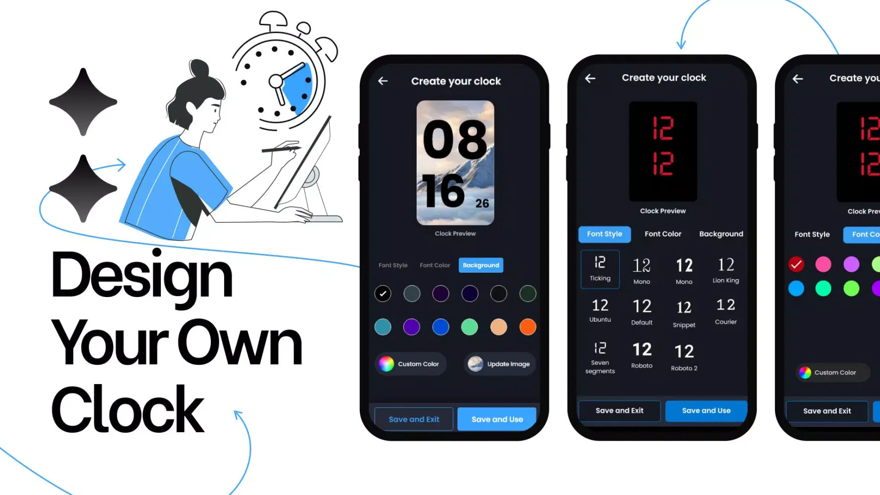 Huge Digital Clock Widget স্ক্রিনশট