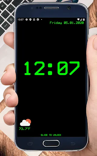 Huge Lock Screen Clock應用截圖