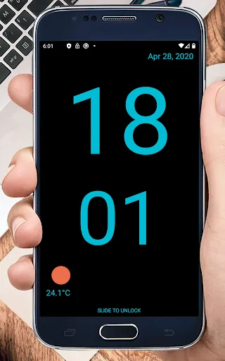Huge Lock Screen Clock應用截圖
