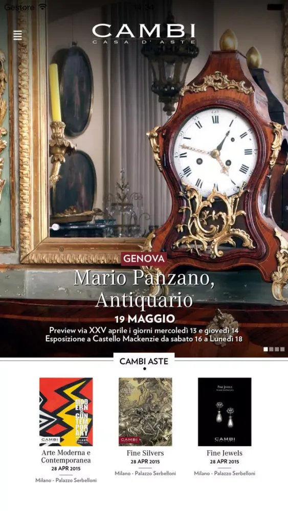 Screenshot di Cambi Casa d'aste