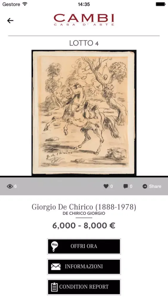 Screenshot di Cambi Casa d'aste