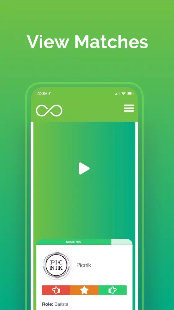 Tangkapan skrin Cambio: Video Job Matching