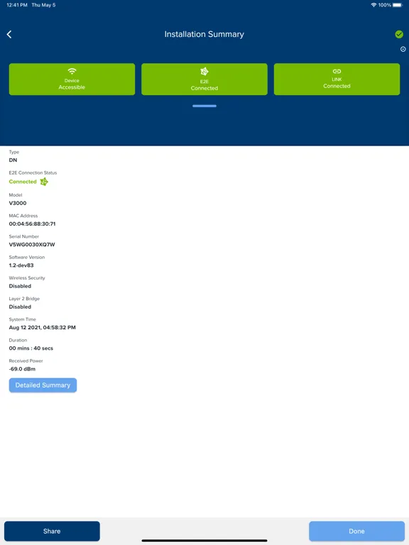 Cambium Networks Installer iPad  Ekran Görüntüleri
