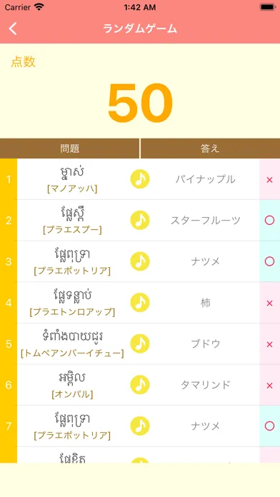 カンボジア語アプリ（音声付き） Screenshots