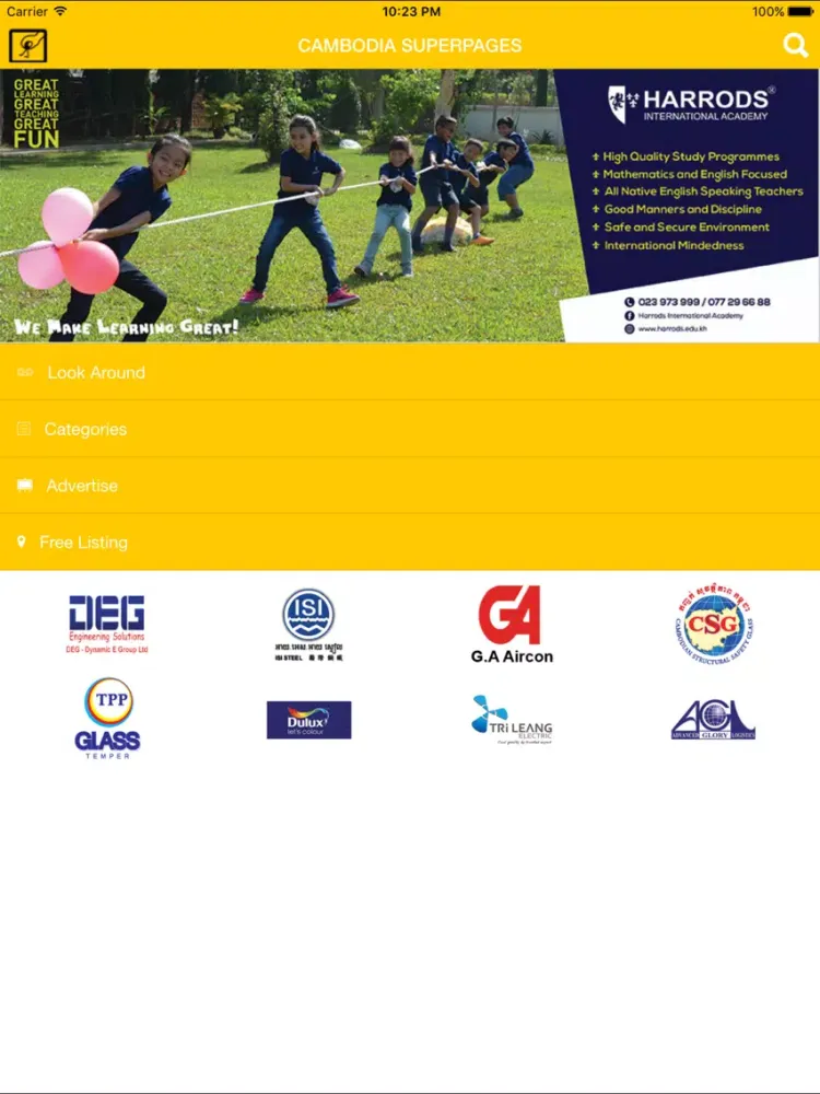 Cambodia Superpages iPad  سکرین شاٹس