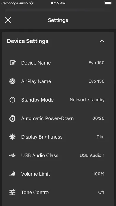 Captures d'écran de StreamMagic by Cambridge Audio