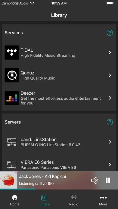 Captures d'écran de StreamMagic by Cambridge Audio