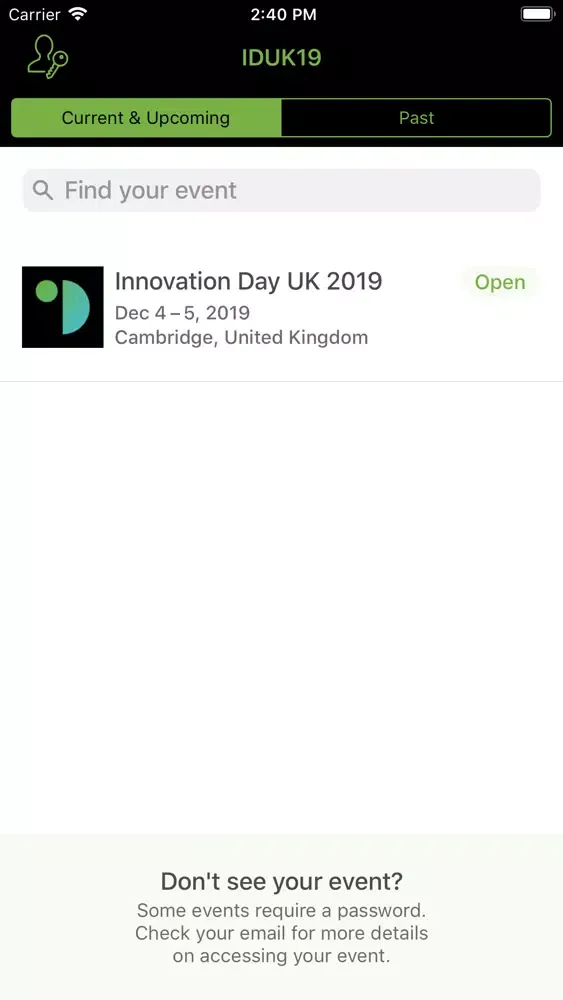 Ảnh chụp màn hình của Innovation Day UK 2019
