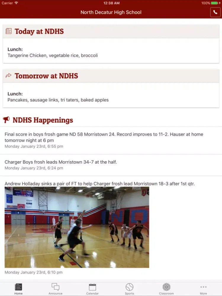 North Decatur Junior-Senior High School - Indiana iPad 應用截圖