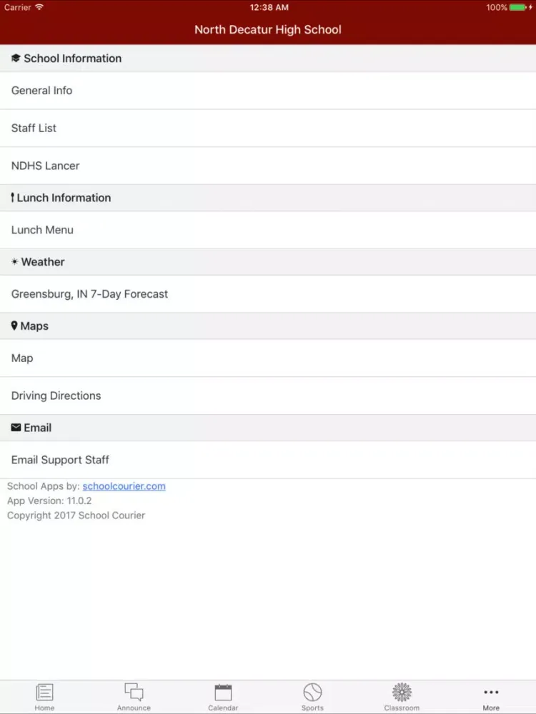North Decatur Junior-Senior High School - Indiana iPad 應用截圖