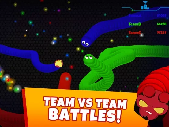 Snaky .io - MMO Worm Game iPad  سکرین شاٹس