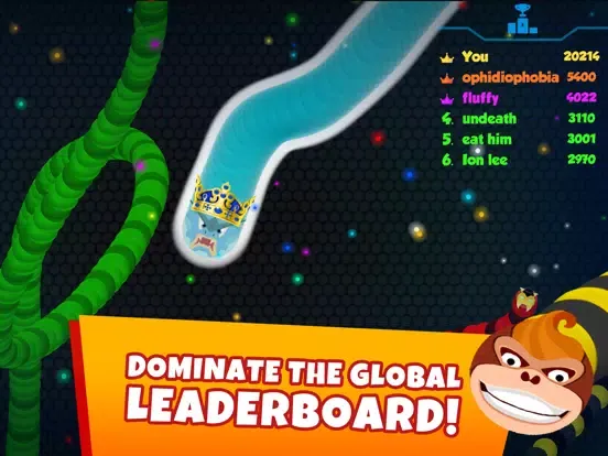 Snaky .io - MMO Worm Game iPad  سکرین شاٹس