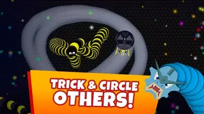 Snaky .io - MMO Worm Game سکرین شاٹس