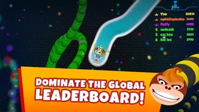 Snaky .io - MMO Worm Game سکرین شاٹس