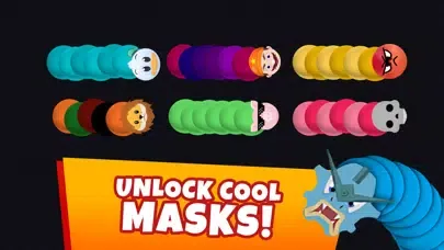 Snaky .io - MMO Worm Game سکرین شاٹس