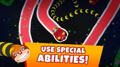 Snaky .io - MMO Worm Game سکرین شاٹس