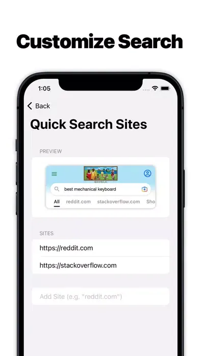 BetterSearch for Safari Ekran Görüntüleri
