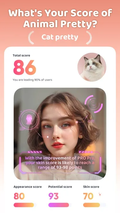 AnimalFace-face types test スクリーンショット