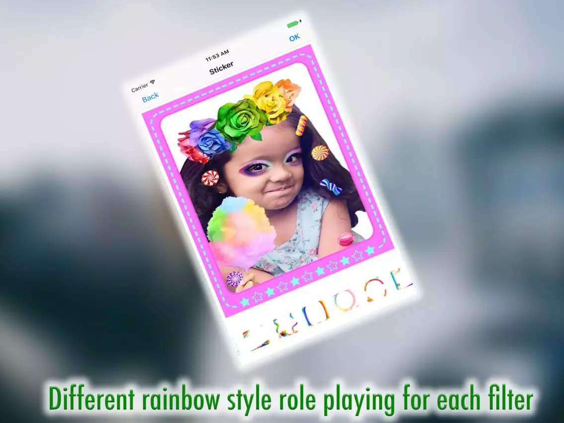 Capturas de pantalla de Crazy Rainbow Photo Effects & Sticker & Filter iPad 