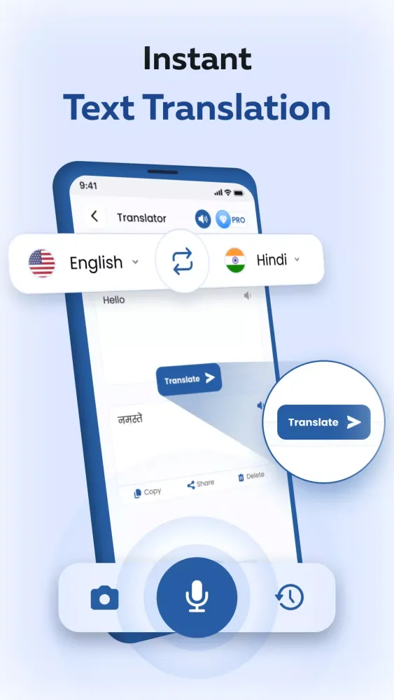 Text and voice translator Screenshots