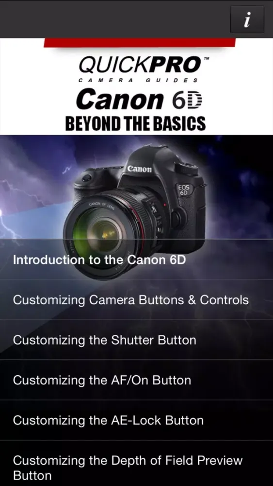 Canon 6D Beyond the Basics from QuickPro HD应用截图