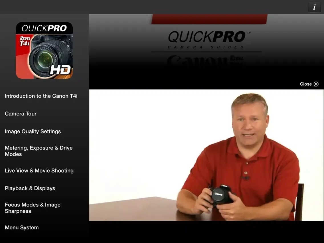 QuickPro for Canon T4i HD iPad  স্ক্রিনশট