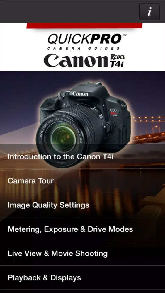 QuickPro for Canon T4i HD স্ক্রিনশট