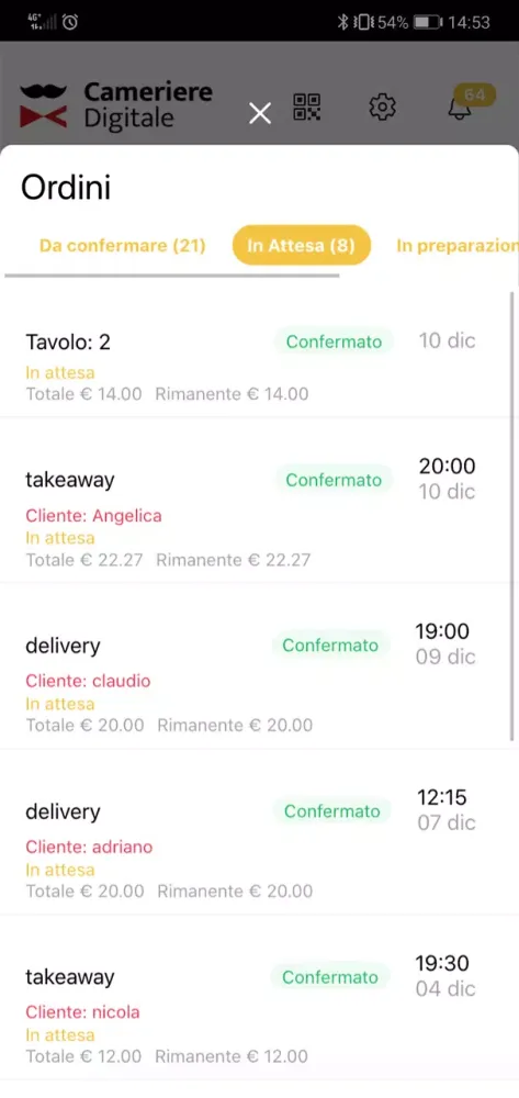 Cameriere digitale应用截图